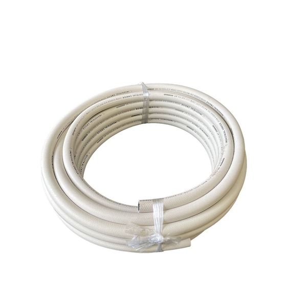 Industrial Choice 3/4 x 100 ft Roll EPDM Air-Water-Light Chemical 300PSI Hose White ICH-ER3/4-300WH-100 - main